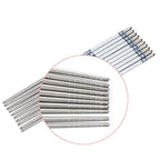 Stainless Steel Chopsticks Reusable – Blue & White Porcelain Print, Flat Long Handle Metal Chopsticks for Home, Kitchen & Restaurant Use Silve