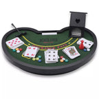 Mini Blackjack Game Set for Adults & Kids – Portable Casino Tabletop Black Jack Board with Cards, Chips, Dealer Shoe & Accessories | Compact 10" x 6.5" x 1.6" Table for Home Party & Travel Fun