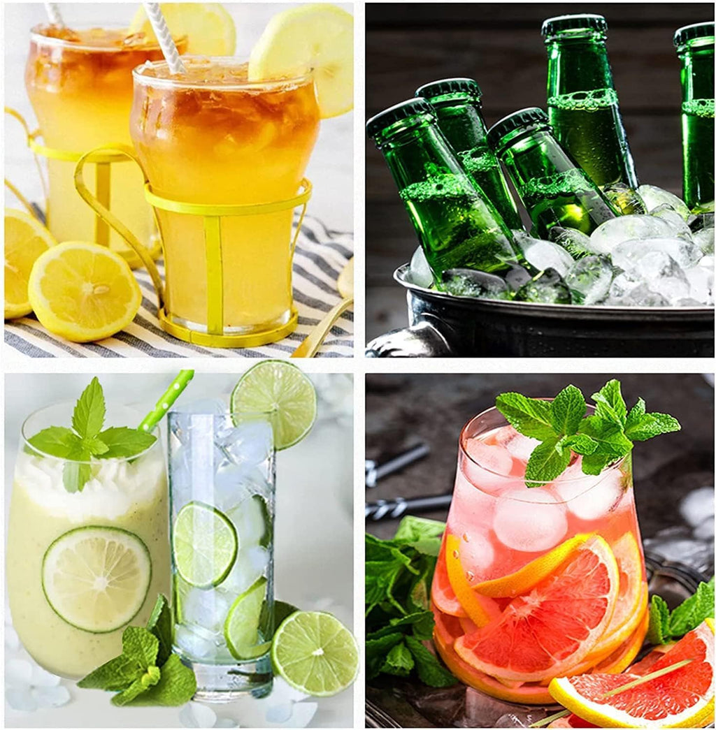 Plastic Mini Round Ice Cube Tray, ice Trays for Freezer, Circle Ice Cube Tray Sphere Ice Chilling Cocktail Whiskey Tea & Coffee Mini Circle Tray Multicolor