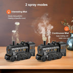 Essential Oil Diffuser, 300ml Train Diffusers for Essential Oils Large Room,Aromatherapy Diffuser Cool Mist with 2 Light 2 Mist Mode Auto Shut-Off for Home Office Hotel