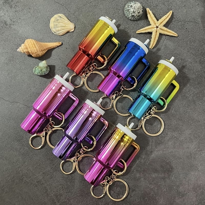 Mini Tumbler Quencher Keychain Trendy Keyring Bag charm 1 pc Secondary image