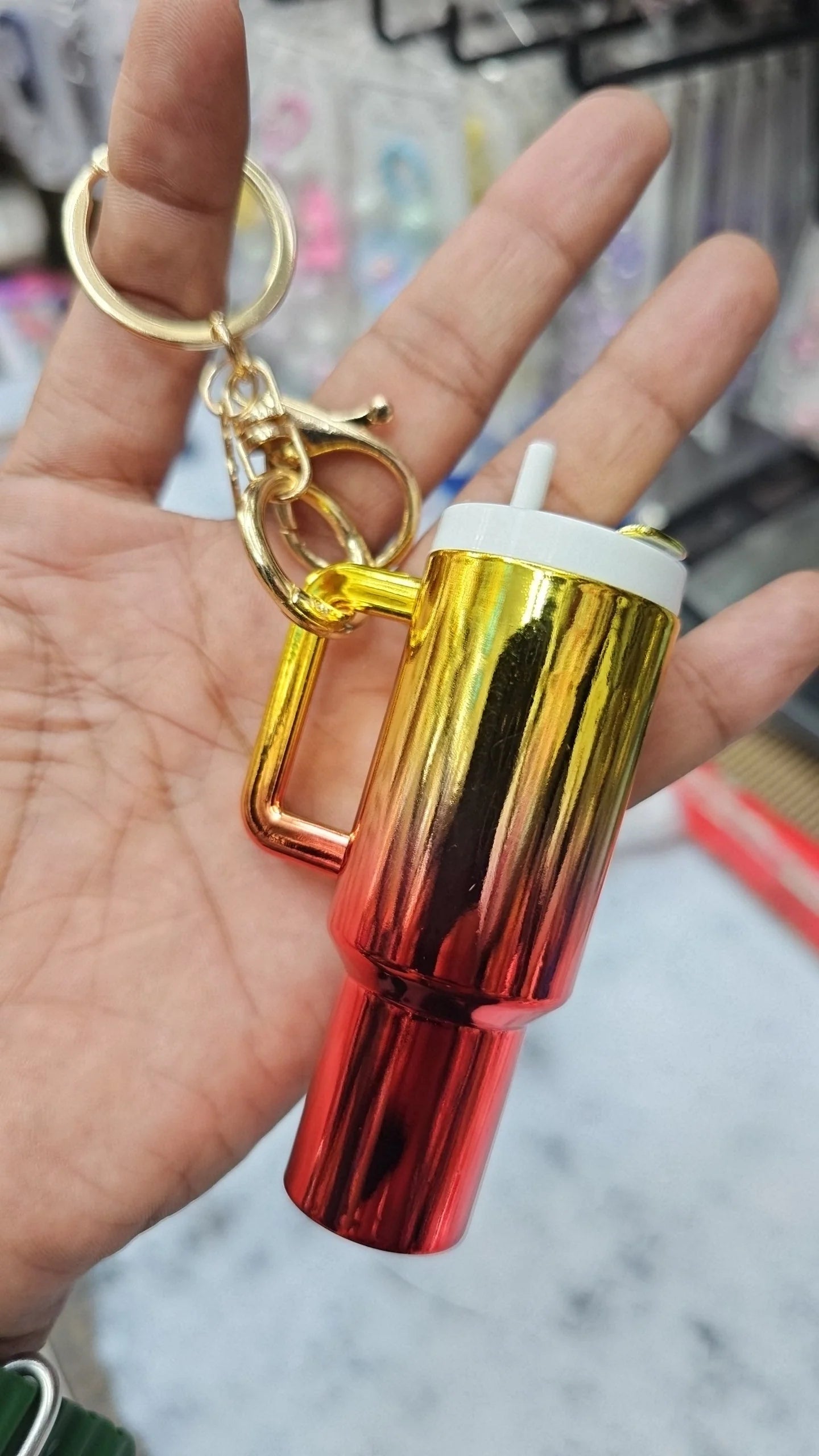 Mini Tumbler Quencher Keychain Trendy Keyring Bag charm 1 pc