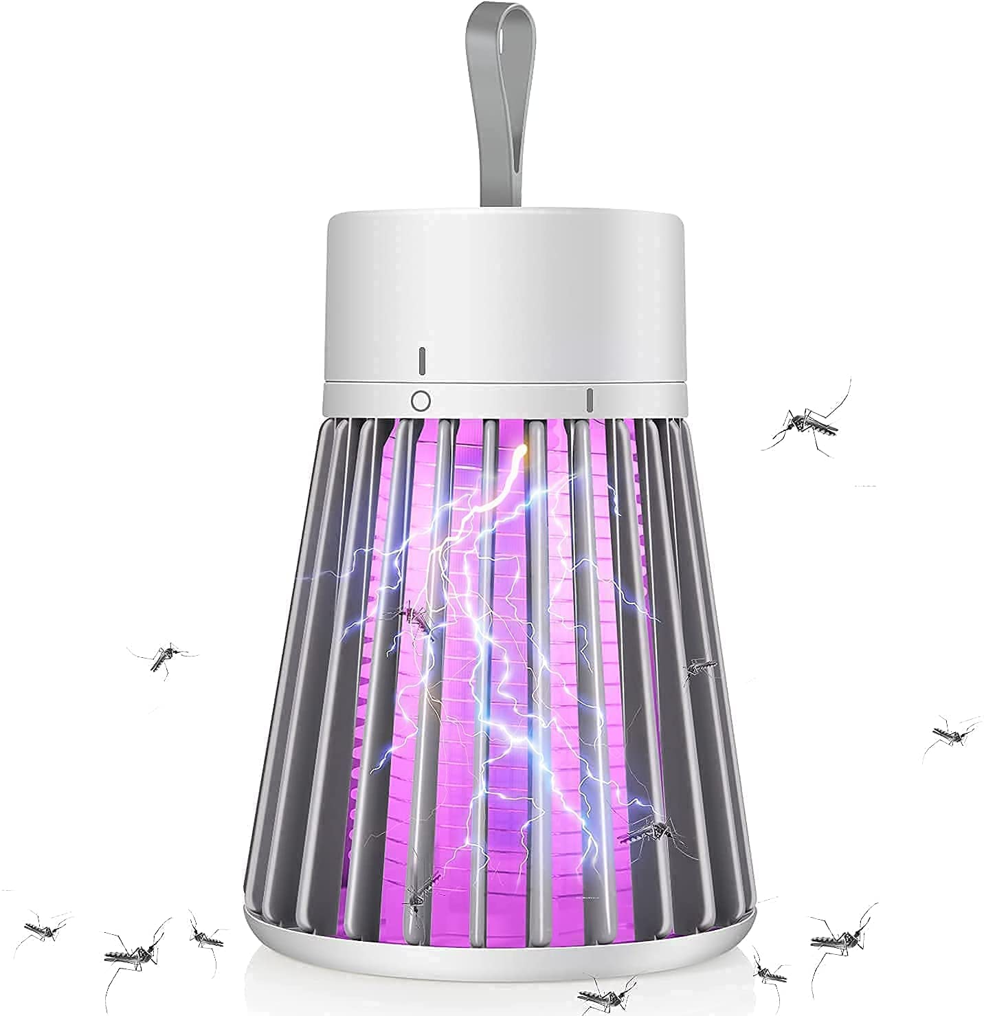 ZYOZ Mosquito Killer Lamp Electronic Portable LED Mosquito Killer Machine Trap Lamp, Mosquito Killer Lamp For House, Bug Zapper For Indoor Outdoor Garden, White Secondary image