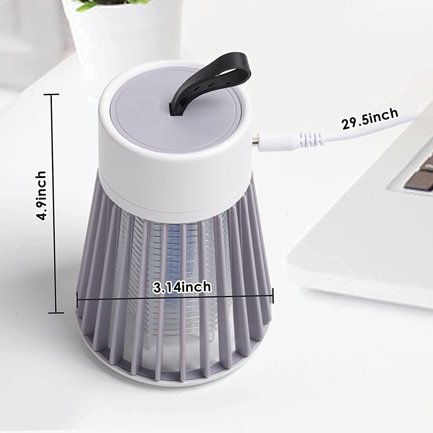 Mosquito Killer Lamp Electronic Portable LED Mosquito Killer Machine Trap Lamp, Mosquito Killer Lamp For House, Bug Zapper For Indoor Outdoor Garden, White