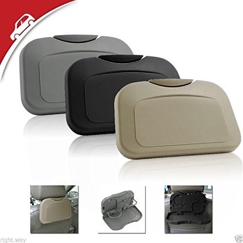 Mini Car Back Seat Food Tray Organizer Plastic Foldable Meal Drink Cup Holder Tray Mini Dining Table Folding Tray for All Car Secondary image