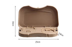 Mini Car Back Seat Food Tray Organizer Plastic Foldable Meal Drink Cup Holder Tray Mini Dining Table Folding Tray for All Car