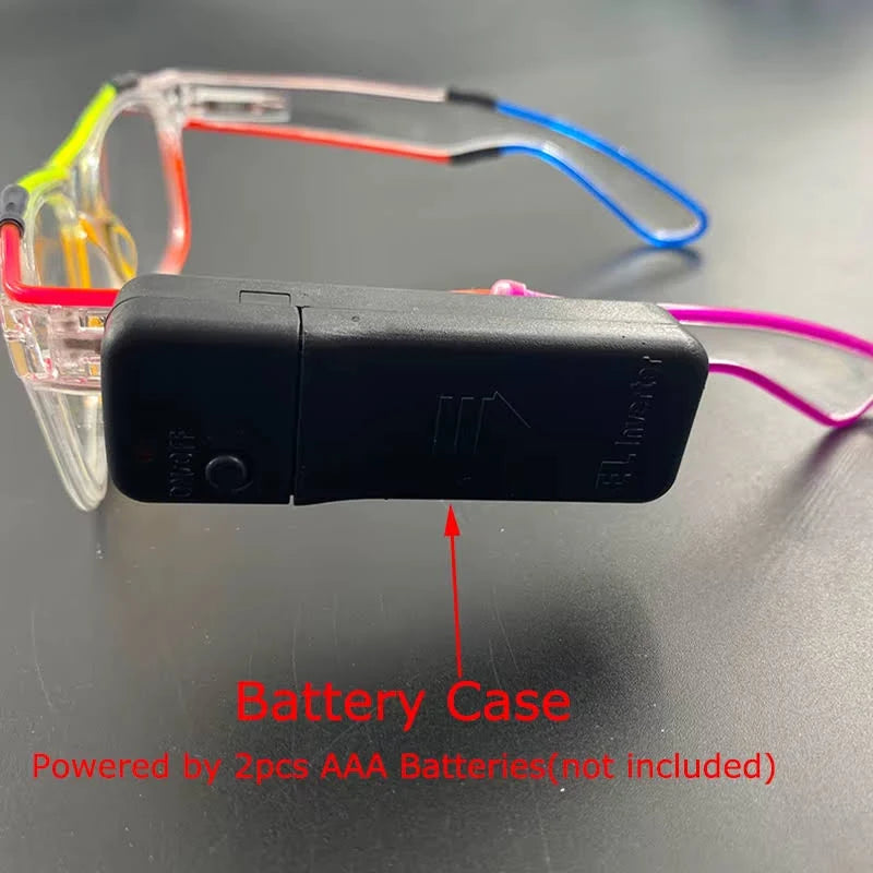 ZYOZ Multicolored Led Party Goggles Night Events Wireless Partywear Glasses Light Up Glasses for Rave, Festival & Night Events Main image