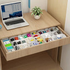 5-Compartment Plastic Storage Box | Closet Organizer for Underwear, Socks & Accessories