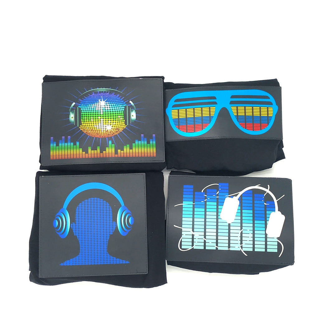 Music Sensor Led Tshirt Patch Sound Sync Led Patch