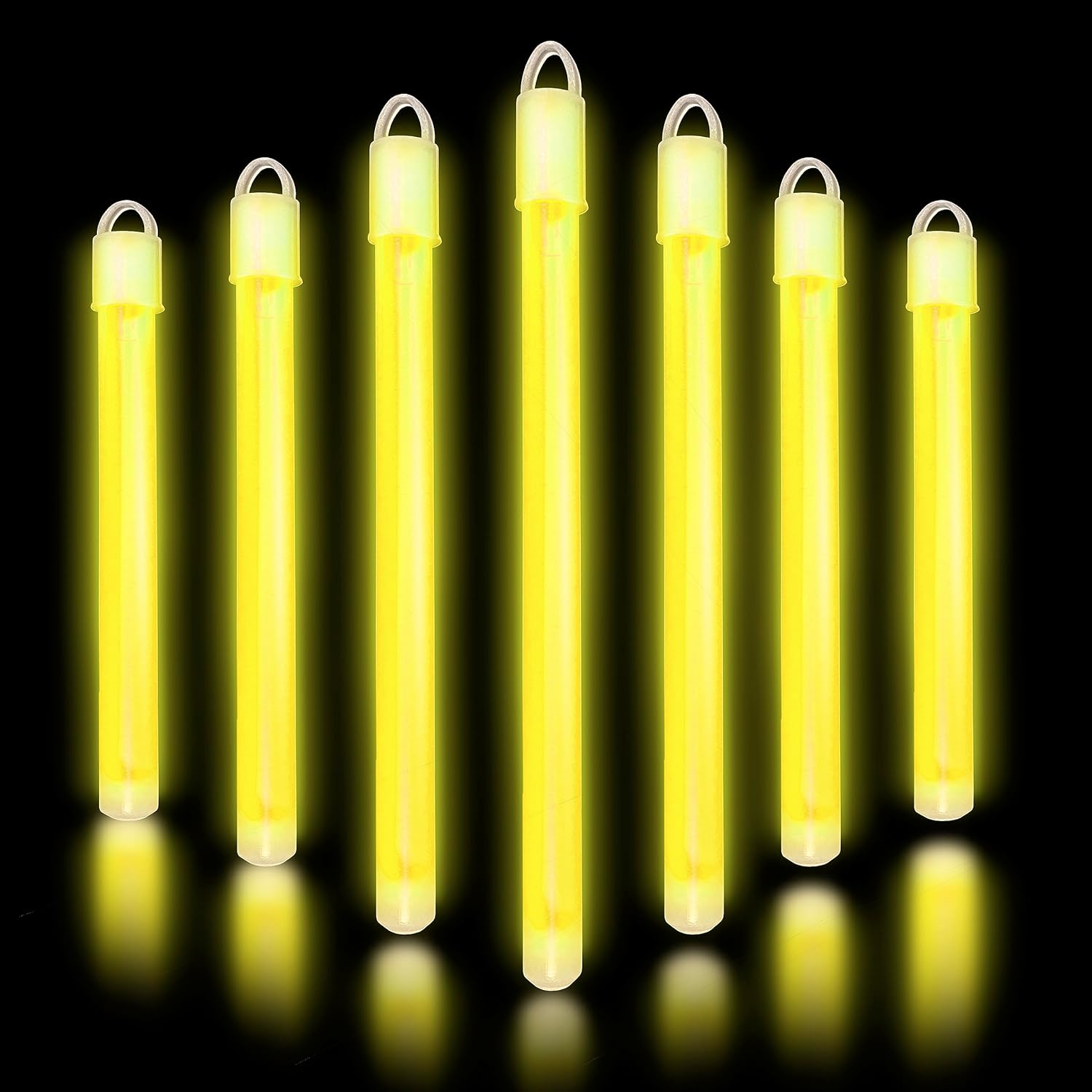 ZYOZ 6" Glow Sticks Bulk Party Pack with End Caps & Lanyards - Glow Party Favors for Concert, Festival, & Wedding Neon Light Sticks by Party Dragon, Purple Main image