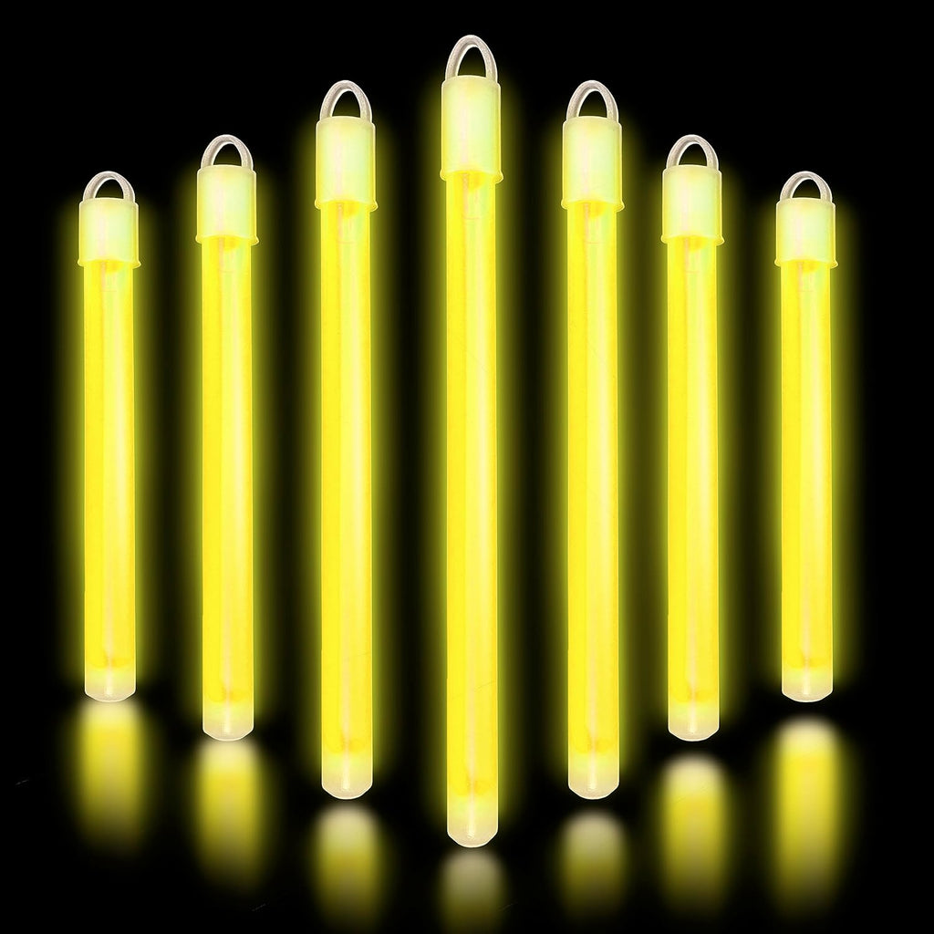 6" Glow Sticks Bulk Party Pack with End Caps & Lanyards - Glow Party Favors for Concert, Festival, & Wedding Neon Light Sticks by Party Dragon, Purple