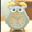Kids Alarm Clock Cute Cartoon Owl Loud Bell Alarm Clock Non-Ticking Desk Clock with Night Light