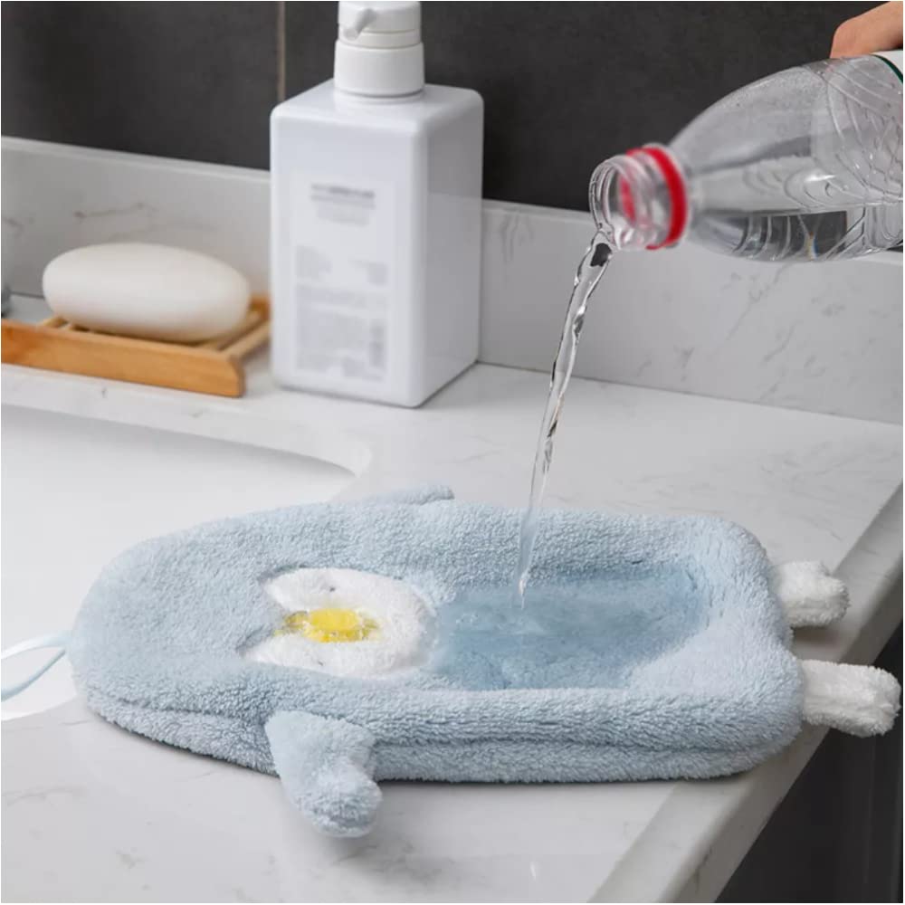 ZYOZ Microfiber Cute Animal Penguin Hand Towels for Kitchen and Bathroom, Soft & Plush Wash Basin Hand Dry Towel with Hanging Loop, Suitable for Both Kids and Adults - Pack of 4 Secondary image