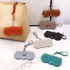 Pack of 1 Soft Leather Sunglasses Bag Goggles Cover Soft Slim Eyeglass Cases Portable Glasses Cases Holder Sunglasses Pouch