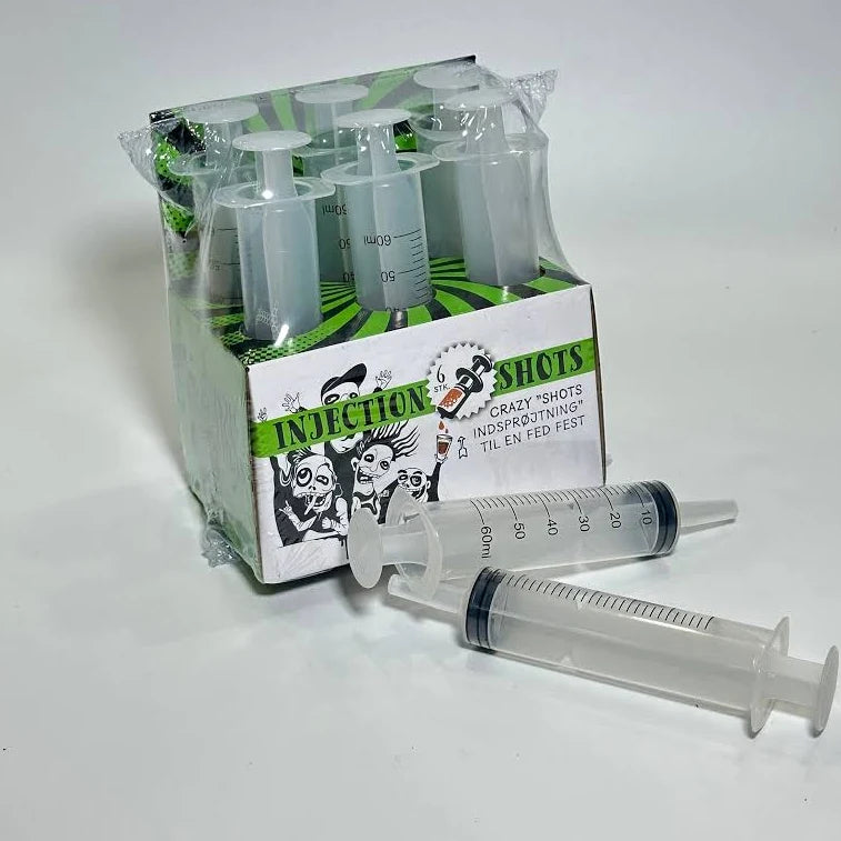Party Injection Shot Syringes – Reusable Drinking Shot Game for Bar, Hen Night & Bachelorette Parties (Pack of 6 )