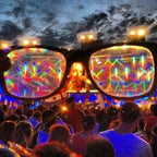 ZYOZ Psychedelic Effect Diffraction Glasses | Rectangle Rainbow Kaleidoscope Music Festival Rave Eyewear