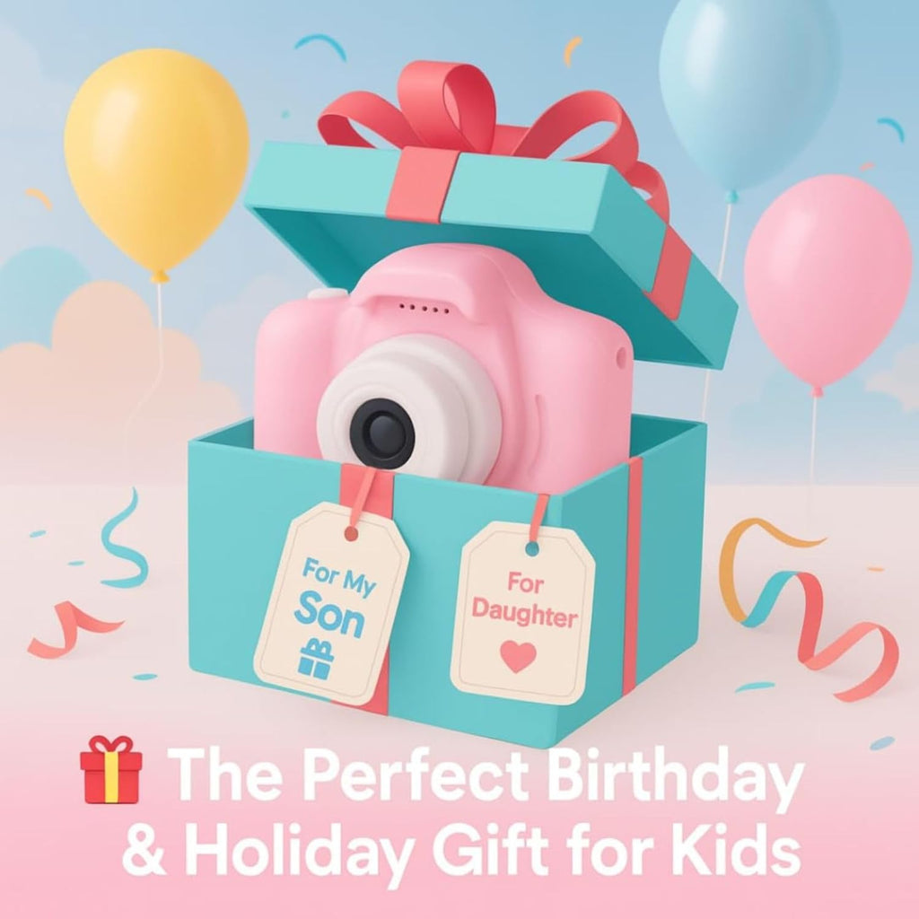 Kids Digital Camera (Multicolor) for Boys & Girls | 1080P HD Photo & Video | 13MP Mini Selfie Camera with 2-Inch Screen | USB Rechargeable Gift for Ages 3–15