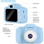 ZYOZ Kids Digital Camera (Multicoloured) for Boys & Girls | 1080P HD Photo & Video | 13MP Mini Selfie Camera with 2-Inch Screen | USB Rechargeable Gift for Ages 3–15
