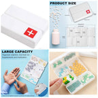 Daily Pill Organizer, 7 Compartments Portable Pill Case Travel Pill Organizer, Folding Design Pill Box for Purse Pocket to Hold Vitamins,Cod Liver Oil,Supplements and Medication