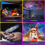 Galaxy Projector Pro for Bedroom, 13 in 1 Planetarium Star Projector with Solar System & Constellation, Night Light for Ceiling - 360° Rotating with Timer, Kids Adults Room Decor