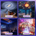 Galaxy Projector Pro for Bedroom, 13 in 1 Planetarium Star Projector with Solar System & Constellation, Night Light for Ceiling - 360° Rotating with Timer, Kids Adults Room Decor