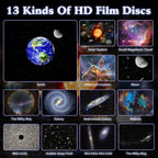 Galaxy Projector Pro for Bedroom, 13 in 1 Planetarium Star Projector with Solar System & Constellation, Night Light for Ceiling - 360° Rotating with Timer, Kids Adults Room Decor