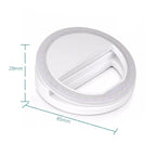 Portable LED Ring Selfie Light for All Smartphones, Tablets Enhancing Ring Light with 3 Level of Brightness for Photography Video Calling (Smart Phones Laptop Tablet)
