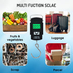 Electronic Portable Digital LED Screen Luggage Weighing Scale, 50 kg/110 Lb For Multi-Purpose Use