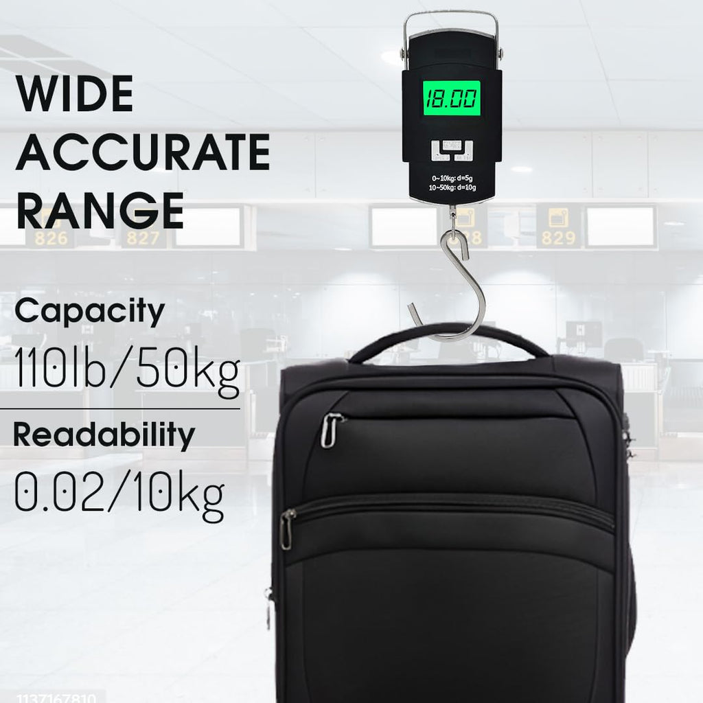Electronic Portable Digital LED Screen Luggage Weighing Scale, 50 kg/110 Lb For Multi-Purpose Use