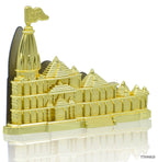 Ram Mandir Business Card Holder Metallic Stand Card Organizer for Office Desk