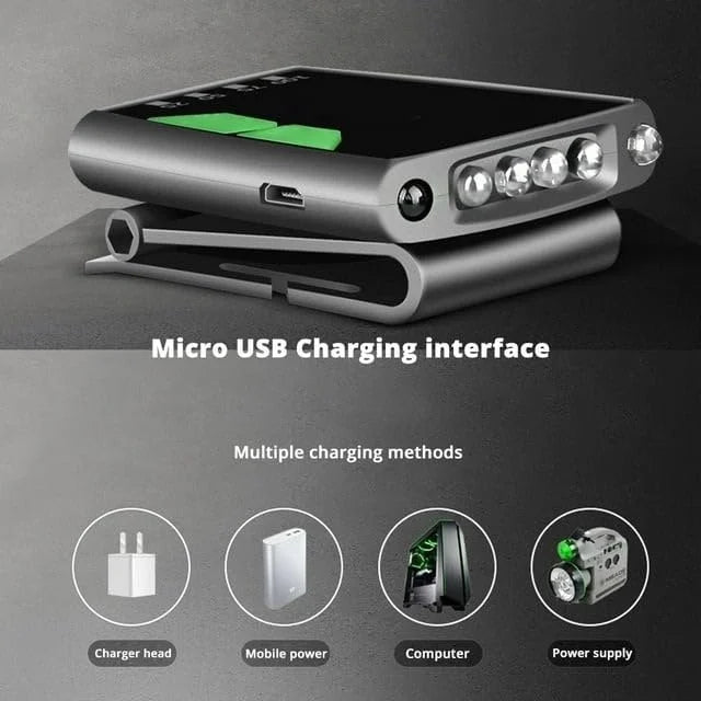 ZYOZ Rechargeable Head Torch Led Cap Clip Light Rechargeable Fishing Light Hat Lamp