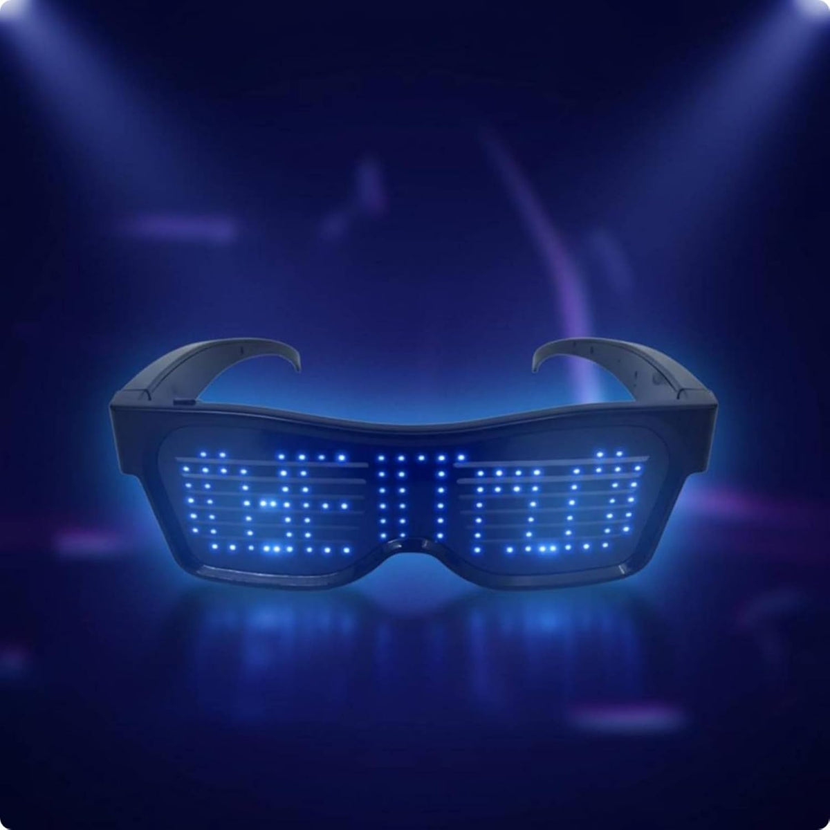 ZYOZ LED Pixel Glasses Bluetooth Programmable LED Party Glasses Customizable 1 pc