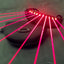ZYOZ Laser Party Goggles Red – Rechargeable DJ Laser Glasses for Rave, Festival & Night Events