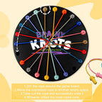 Brainy Knots Rope Untangling Game, Twisted Rope Puzzle Game, Strategy Board Family Game for Kids & Adults, Portable for Parties & Travel for Parent-Child Interaction, Gifts for All Ages