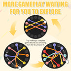 Brainy Knots Rope Untangling Game, Twisted Rope Puzzle Game, Strategy Board Family Game for Kids & Adults, Portable for Parties & Travel for Parent-Child Interaction, Gifts for All Ages