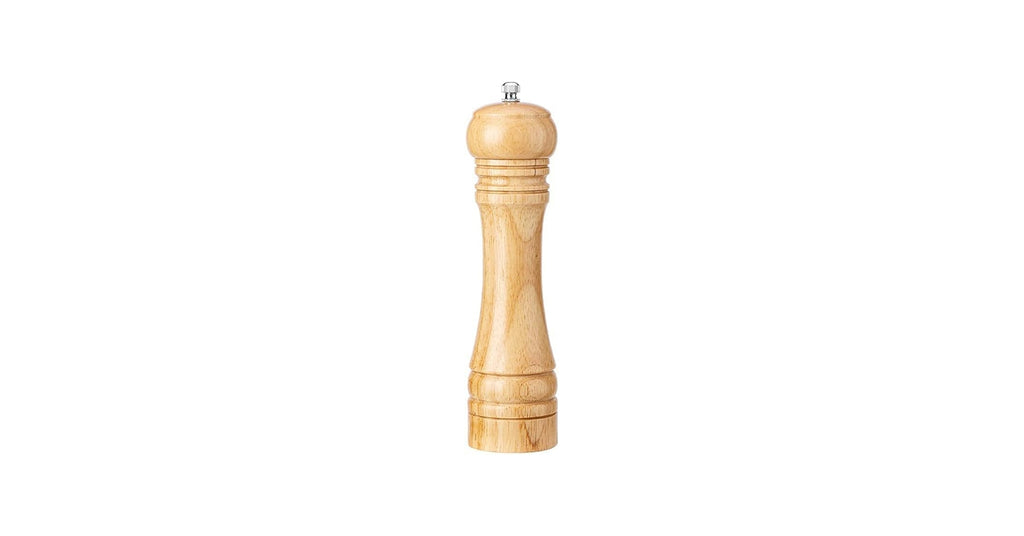 Traditional Manual Salt & Pepper Grinder with Adjustable Ceramic Mill – Refillable Spice Grinder for Kitchen, Salt & Pepper Mill for Fine to Coarse Seasoning Woody 1pc