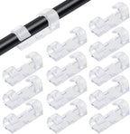 20 Pieces Wire Organizer Cable Management Clip Desktop Cord Hook with 3M Foam