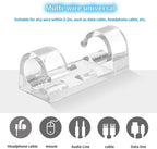 20 Pieces Wire Organizer Cable Management Clip Desktop Cord Hook with 3M Foam
