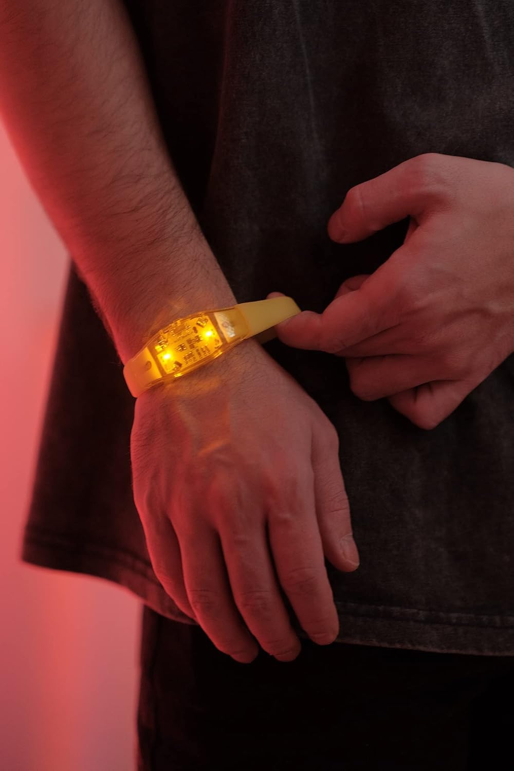 ZYOZ LED Sound Controlled Party Wristband for Live Concert, Wedding Party, DJ Night, Stage Performance, Halloween, Birthday Party(random colour)