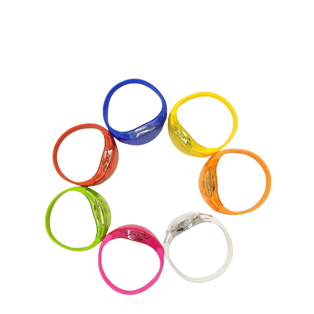 ZYOZ LED Sound Controlled Party Wristband for Live Concert, Wedding Party, DJ Night, Stage Performance, Halloween, Birthday Party(random colour)