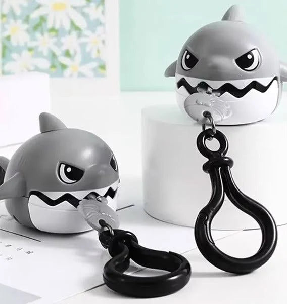 Plush Shark Keychain - Funny Toy Key Charm, Cute Water Animal Keyring, Portable Key Accessories | Easy To Use Pull String Keychain Toy | Creative Key Pendant Key Rings Decoration Main image