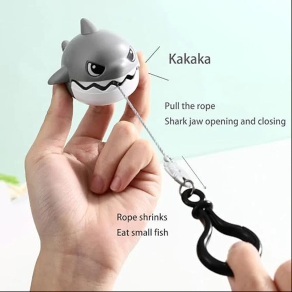 Plush Shark Keychain - Funny Toy Key Charm, Cute Water Animal Keyring, Portable Key Accessories | Easy To Use Pull String Keychain Toy | Creative Key Pendant Key Rings Decoration