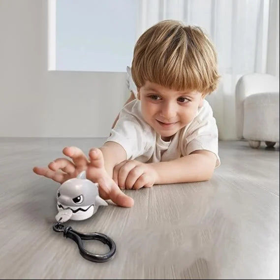 Plush Shark Keychain - Funny Toy Key Charm, Cute Water Animal Keyring, Portable Key Accessories | Easy To Use Pull String Keychain Toy | Creative Key Pendant Key Rings Decoration