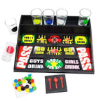 Chips Shooting Drinking Game Set  Adult Party Game With Shot Glasses