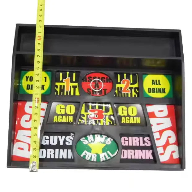 Chips Shooting Drinking Game Set  Adult Party Game With Shot Glasses