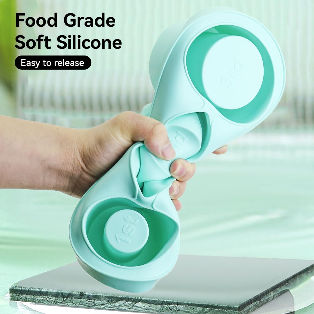 Ice Cube Mold for S-tanley Tumbler Cup BPA-Free Foodgrade Silicone 3-Mold Cylinder Ice Cube Mold Ice Cube Tray for Freezer Ideal for Making Cool Drinks, Juice, Iced Coffee