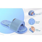 Silicone Shower Slipper Shower Foot Scrubber Feet Cleaner Washer Shower Foot Cleaning Brush Slipper for Spa Massager Dead Skin Remover Cleaning with Suction Cups silicone foot washing slippers*(random colour)