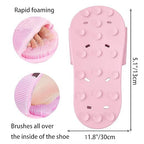 Silicone Shower Slipper Shower Foot Scrubber Feet Cleaner Washer Shower Foot Cleaning Brush Slipper for Spa Massager Dead Skin Remover Cleaning with Suction Cups silicone foot washing slippers*(random colour)
