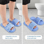 Silicone Shower Slipper Shower Foot Scrubber Feet Cleaner Washer Shower Foot Cleaning Brush Slipper for Spa Massager Dead Skin Remover Cleaning with Suction Cups silicone foot washing slippers*(random colour)
