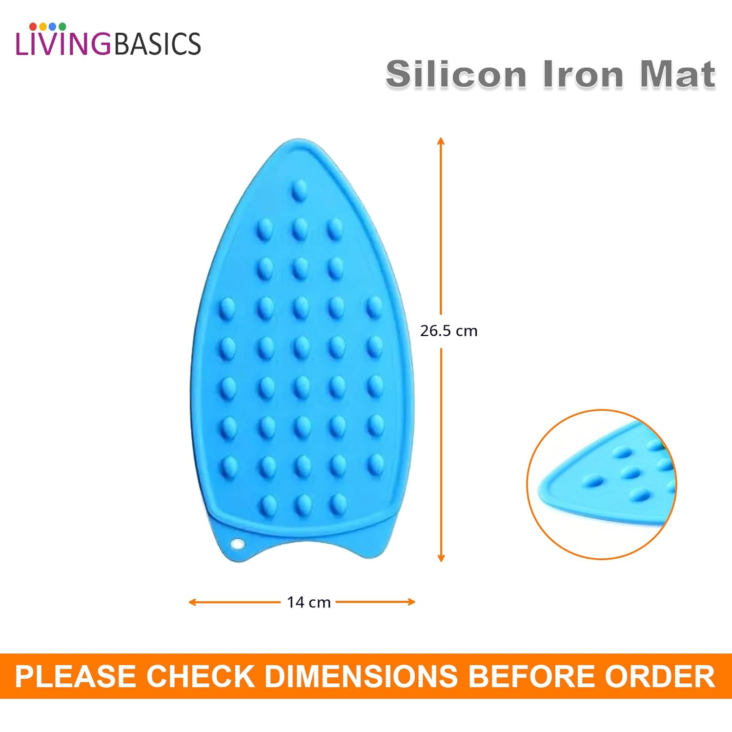 1 Piece Silicone Heat-Resistant Mat for Steam & Dry Irons | Anti-Slip Ironing Pad for Table, Counter, Bed | Foldable, Waterproof Surface Protector for Travel & Home Use (random colour)